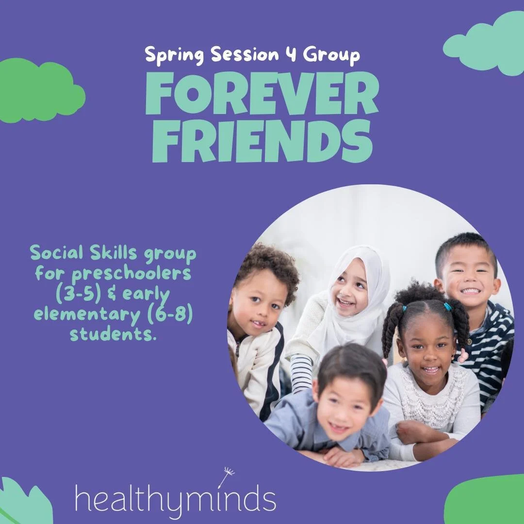 Does your child have difficulty communicating with others? This fun, playful group will teach children how to participate in conversations. We will introduce skills such as starting a conversation, asking questions, listening, and sharing and caring 