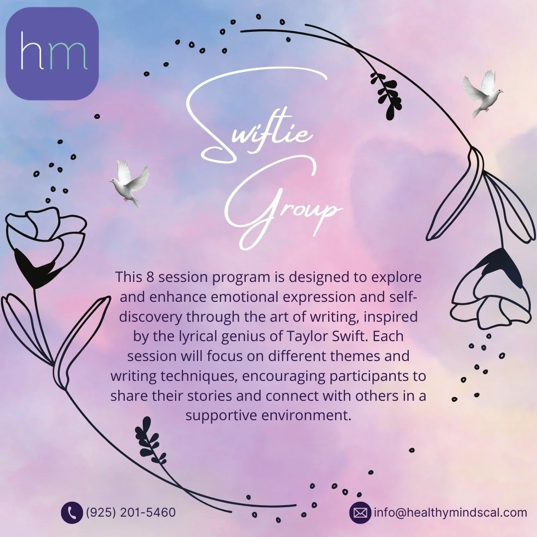 Welcome to our Taylor Swift Writing Themed Youth Group Therapy! This 8-week program is designed to explore and enhance emotional expression and self-discovery through the art of writing, inspired by the lyrical genius of Taylor Swift. Each session wi