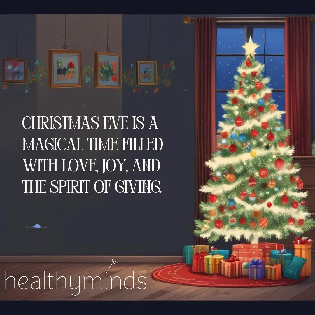From our family to yours, Merry Christmas Eve! 🎄✨ May your night be filled with laughter, love, and magical memories with your little ones. ❤️ 

#christmaseve #merrychristmas #christmastree #holidays #presents #fun #mentalhealth #therapy #wellness #