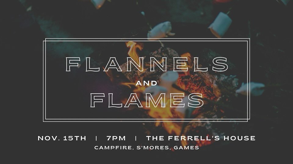 Join us this Friday for our second annual Flannel and Flames bonfire!! 

DM us for the address or if you need a ride