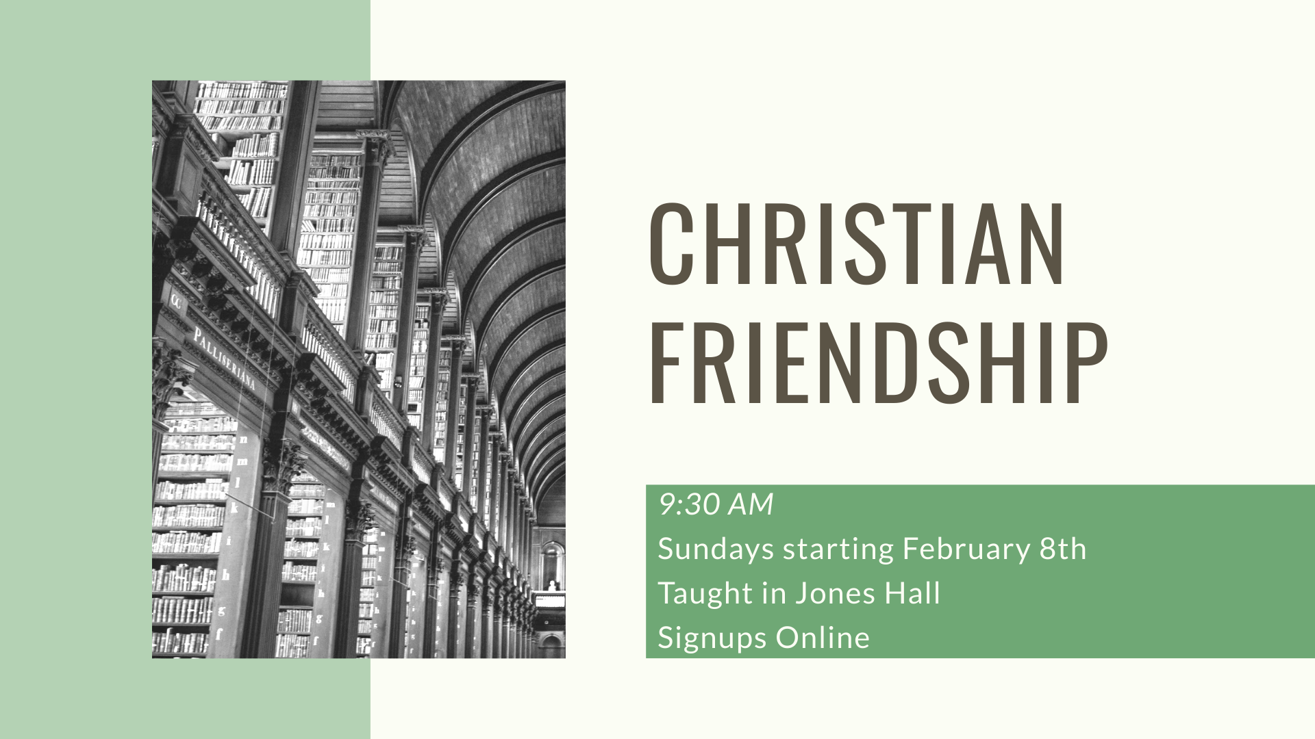 Christian Friendship