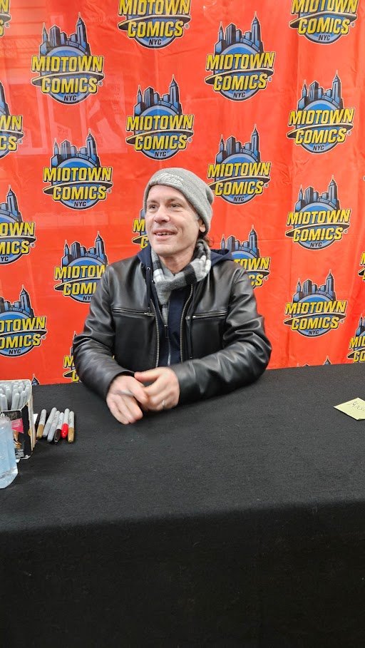 Brcue Dickinson Iron Maiden frontman 2024 photo artist signing midtown comics mandrake.jpg