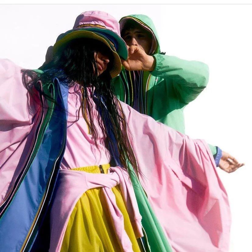 Living for these colours 🌸💙💚💛 @kway_official