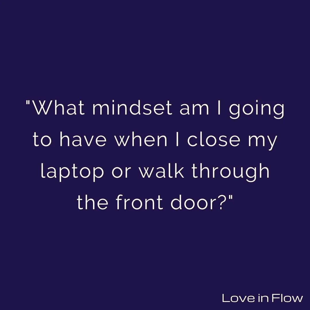 At least 5 times a week, you have to make the same exact choice everyday&hellip;⁠
⁠
What mindset am I going to have when I close my laptop or walk through the front door? ⁠
⁠
If you don&rsquo;t make it, your monkey brain will make it for you. And eve