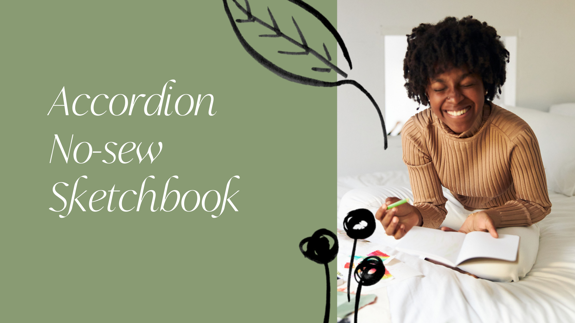 Accordian No Sew Sketchbook