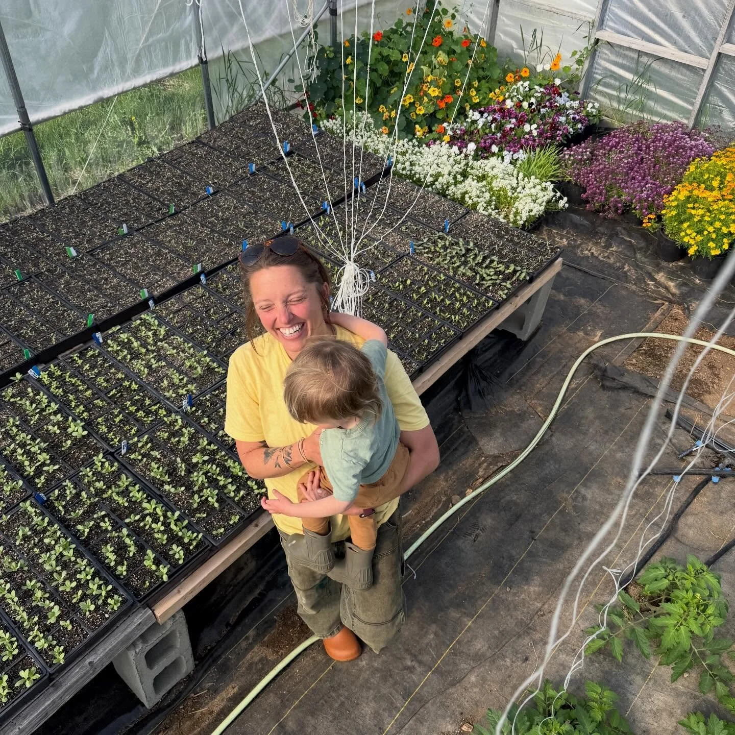 Meet Blair, our Veg Harvest and Plant Sale Manager! She is the sunshine of our farm. ☀️ Plus, she has the best farm fashion 💃 

Find her on the farm planning and executing harvests, organizing seedling orders, and leading the crew with her Blair fla