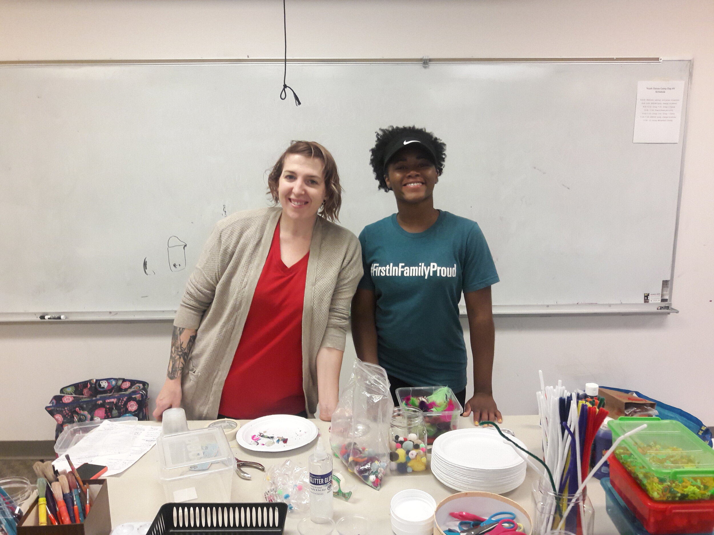 Two Volunteers at Event 