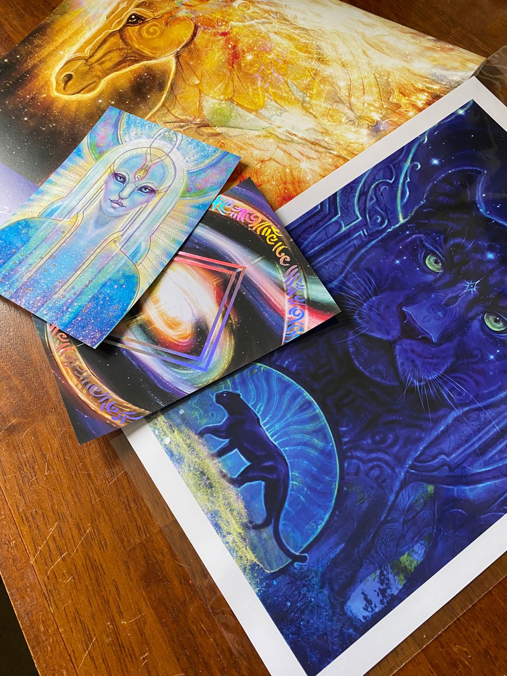 Preview image of the giveaway images that include a calendar and 3 prints