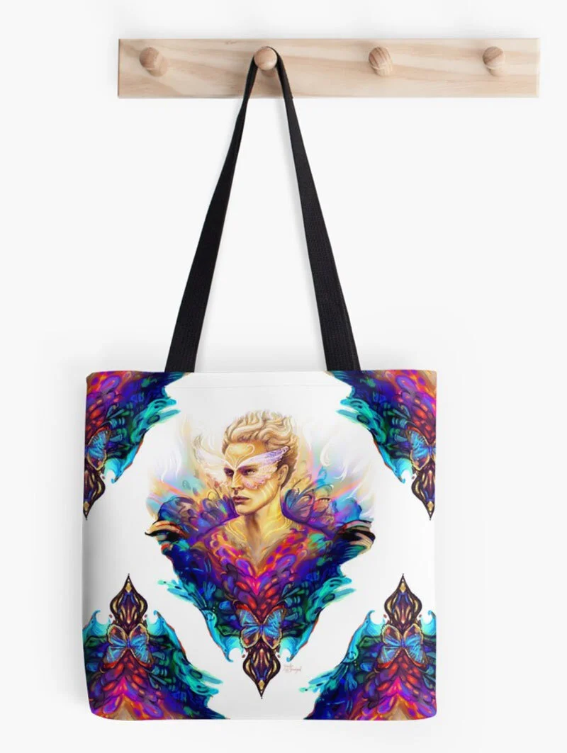 Preview image of Papillion printed on a Tote Bag