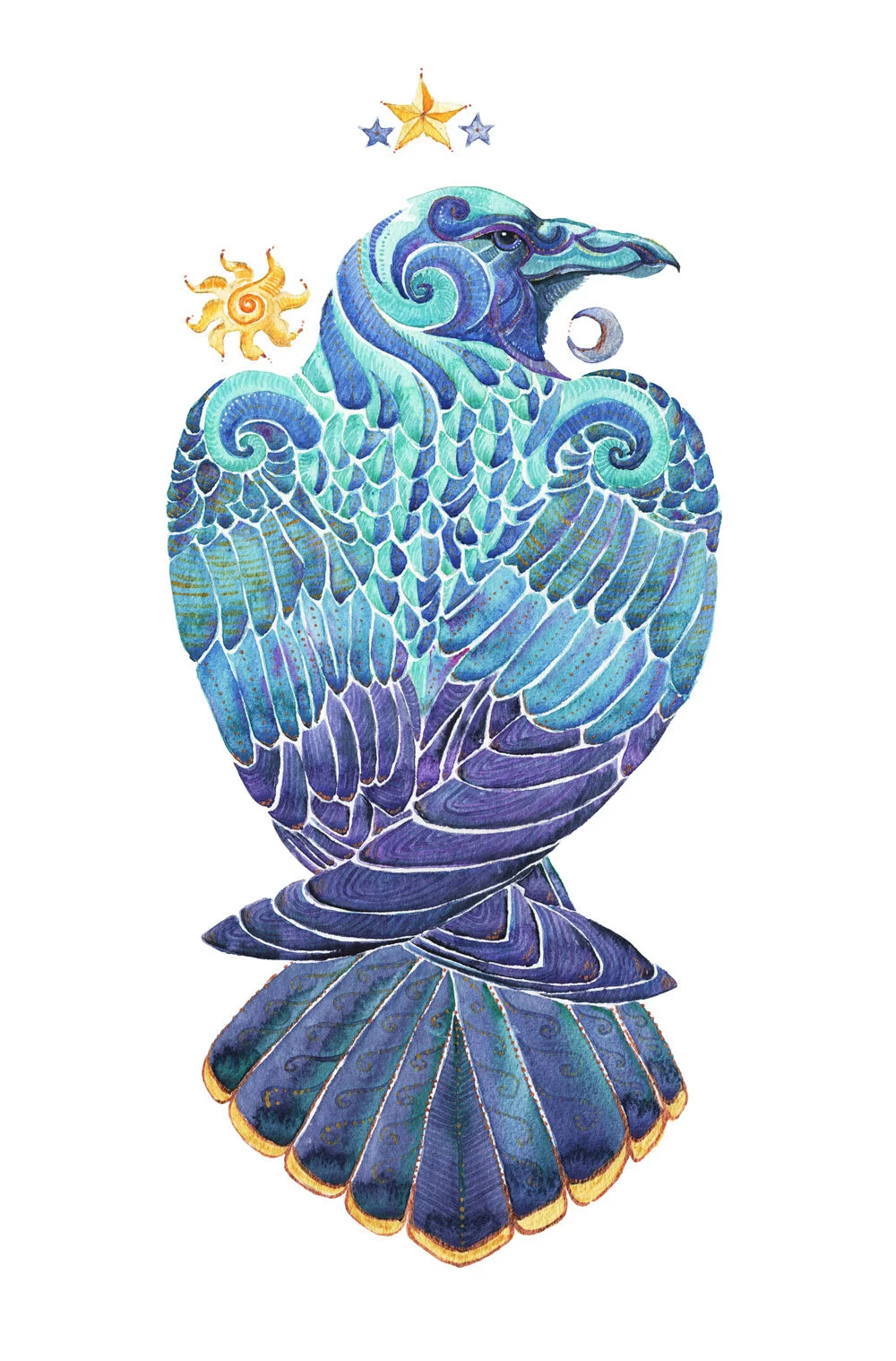 Raven Totem - by Jennifer Hawkyard