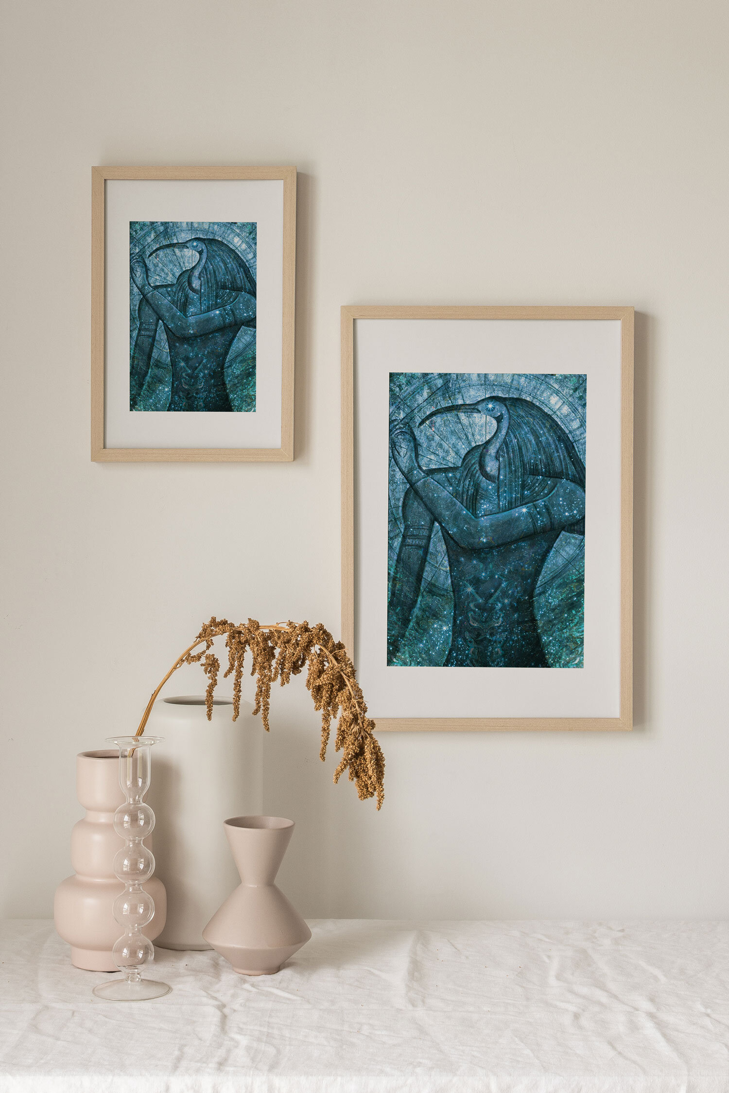 Preview image of Thoth Light Codes art printed and framed on the wall