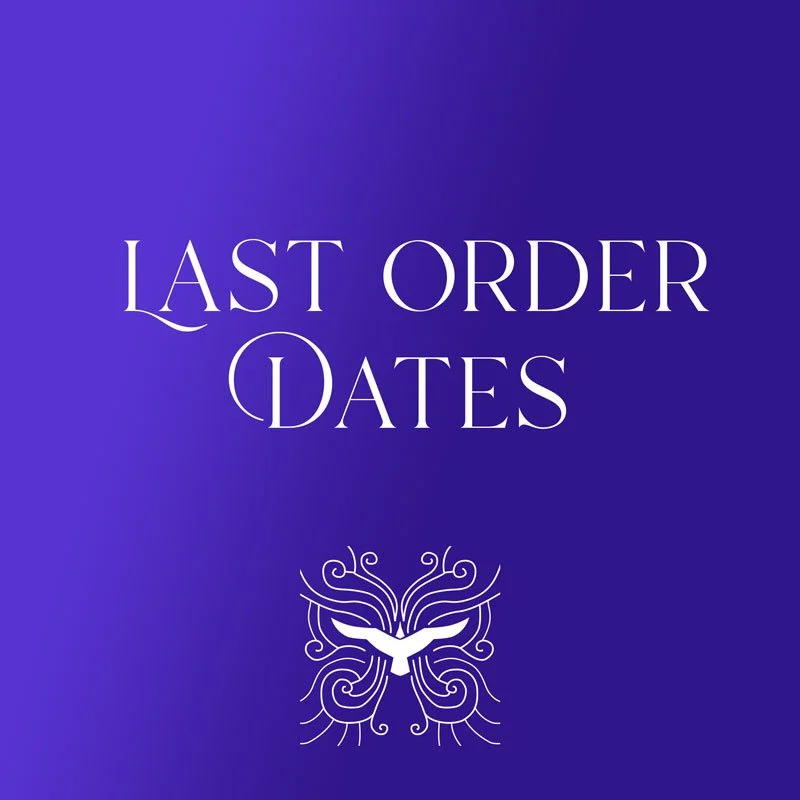 Last order dates for 2023