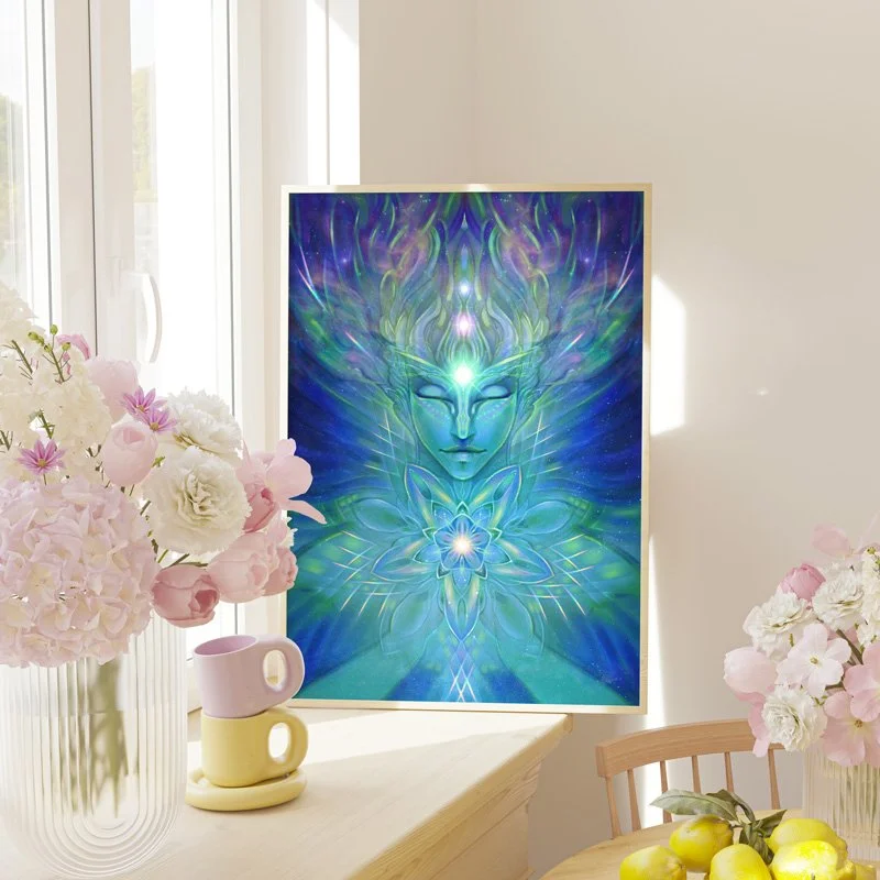 Asclepius - Intuitive Art Print