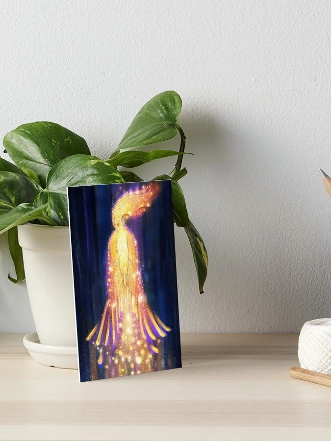 Image of Ignis printed on an art board.