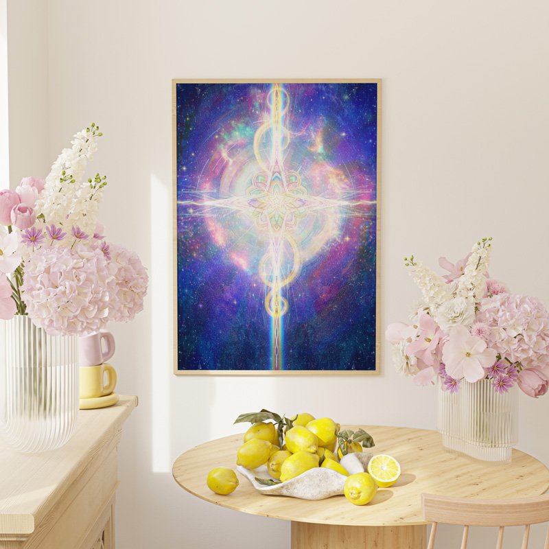 Meet the Shining Star Within You - Intuitive Art Print
