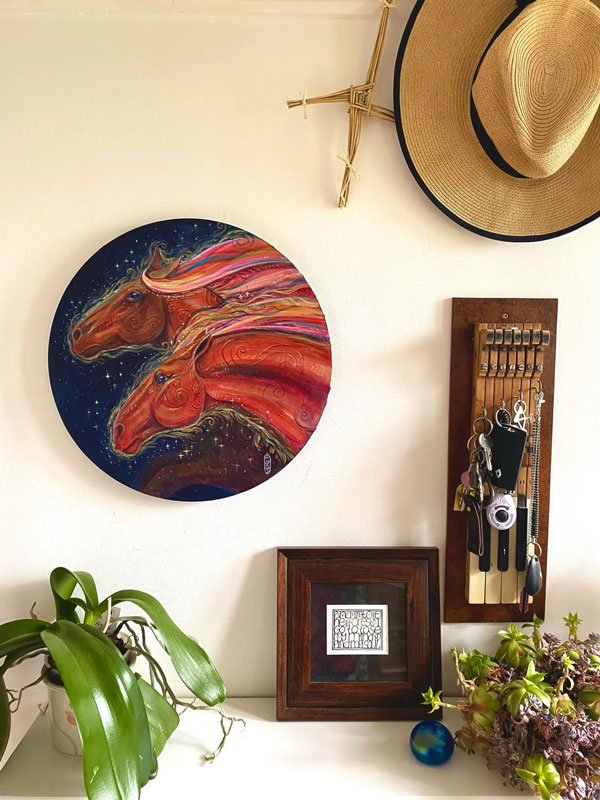 The Fire Horses - Original Acrylic Painting