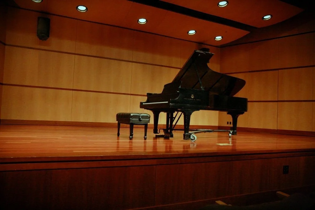 The recital hall in Santa Clara University's music building.