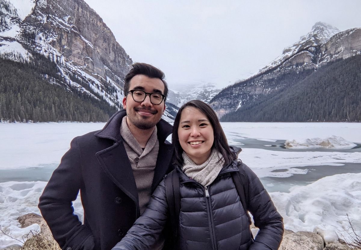 Two Pianists at Lake Louise.
