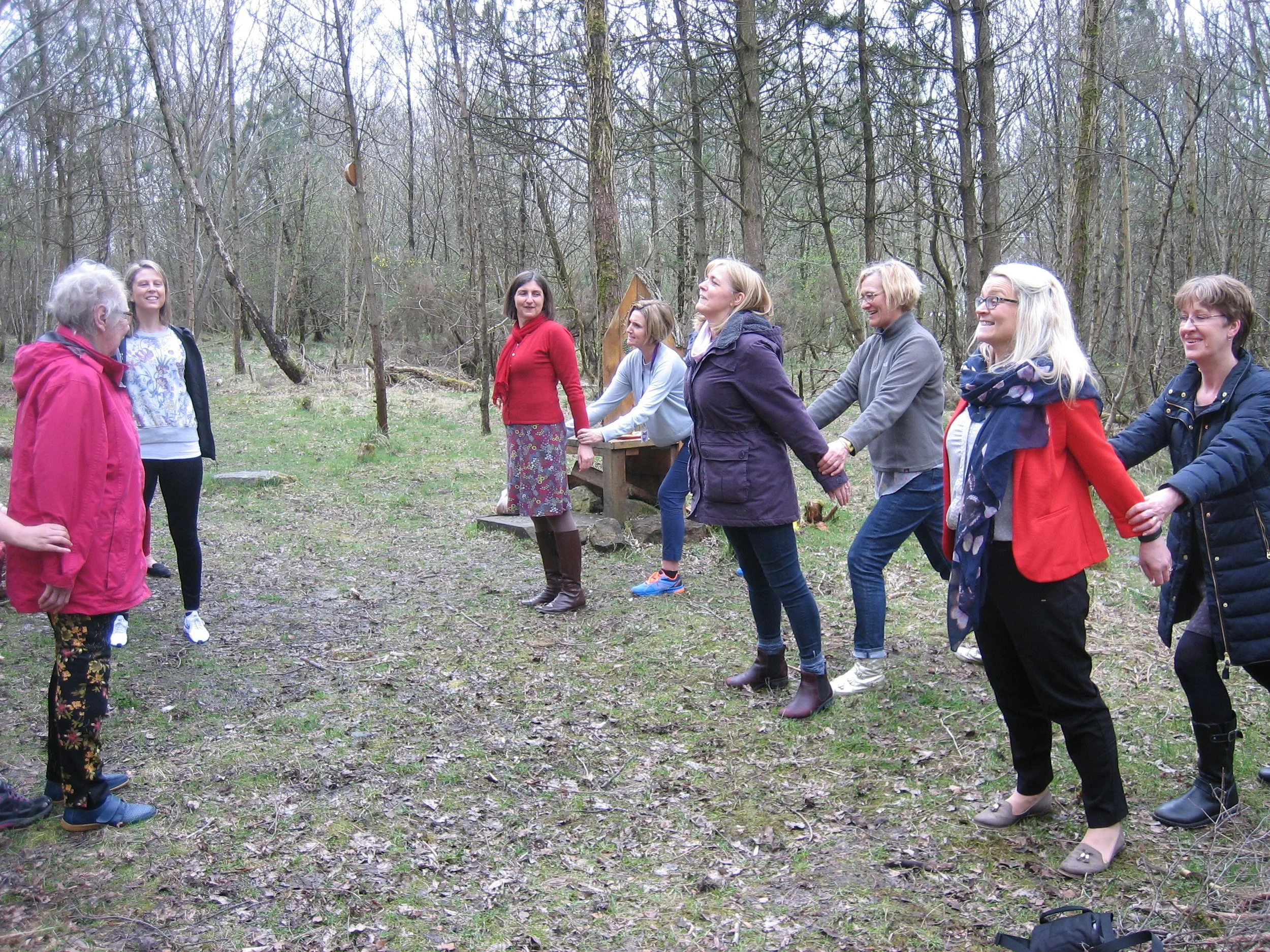 Trust exercises in the forrest