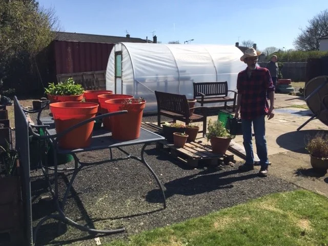 Frank in the garden.JPG