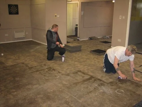 Flooring going down