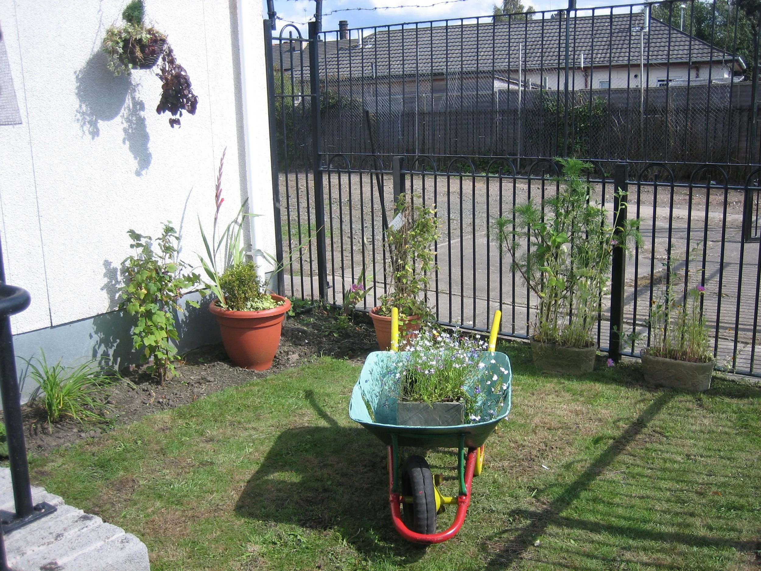 Front tidied up for the opening day