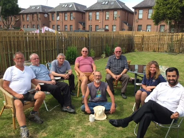 Visit by Humza Yousaf leading his support for our set up process.