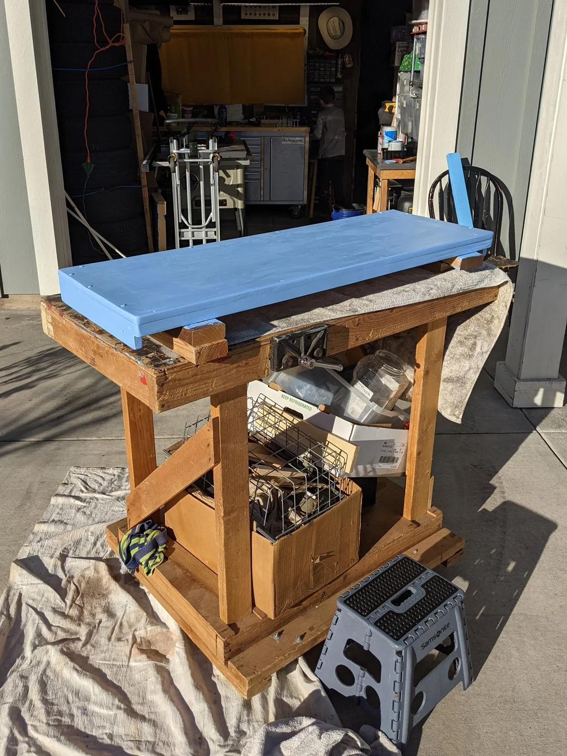 Geoff Rhodes - studio - production table - paint.jpg