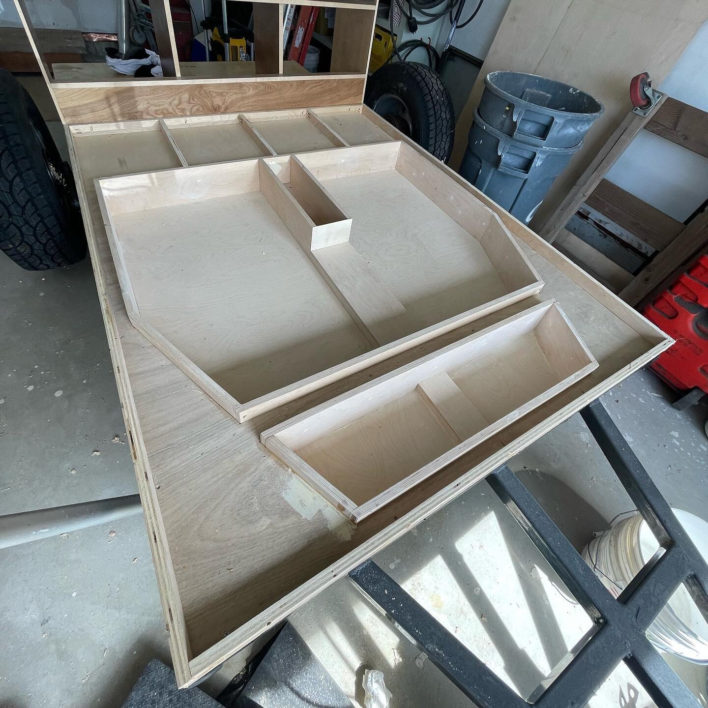 Some basement storage and floor progress on these beautiful spring days. And carpentry projects wouldn&rsquo;t be complete without a little blood, of course. 

&hellip;

#teardropthalassa #teardrop #teardroptrailer #teardropcamper #teardroptrailers #