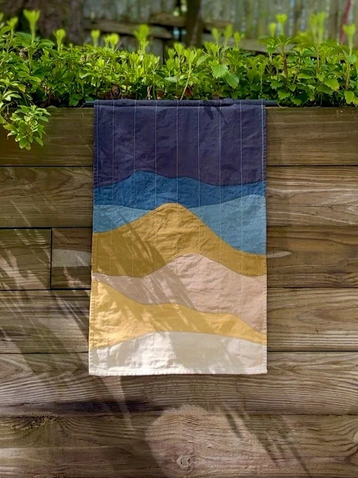 dreaming of warmer days 🏕️🏕️🏕️

Made these magnetic curtains for @teardrop_thalassa using @alderwoodstudio landscape quilt class last spring. Now maybe a quilt to match? 👀