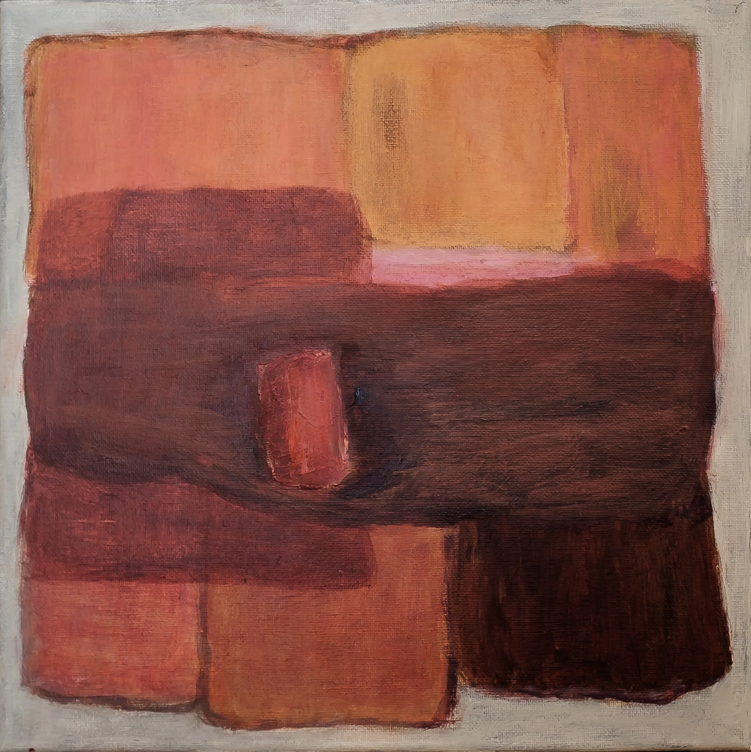 LITTLE RED RECTANGLE 12 x 12 Acrylic
