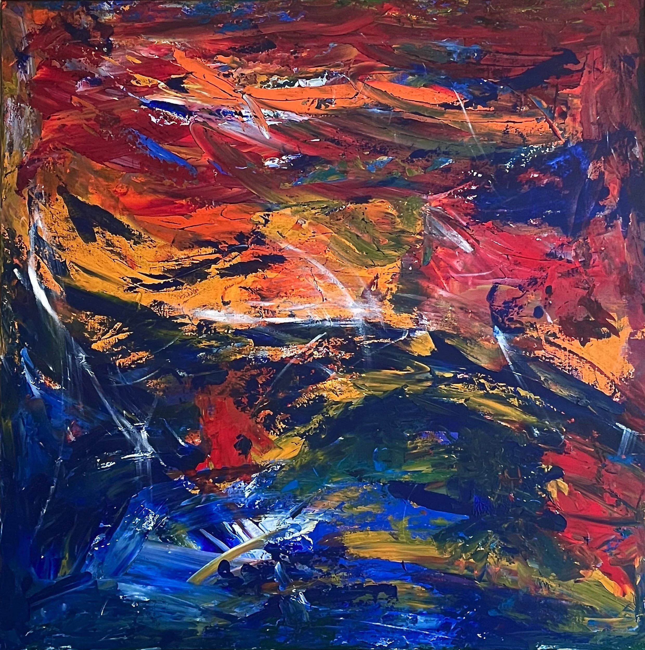 "michelle" - 48"x48" - acrylic on canvas