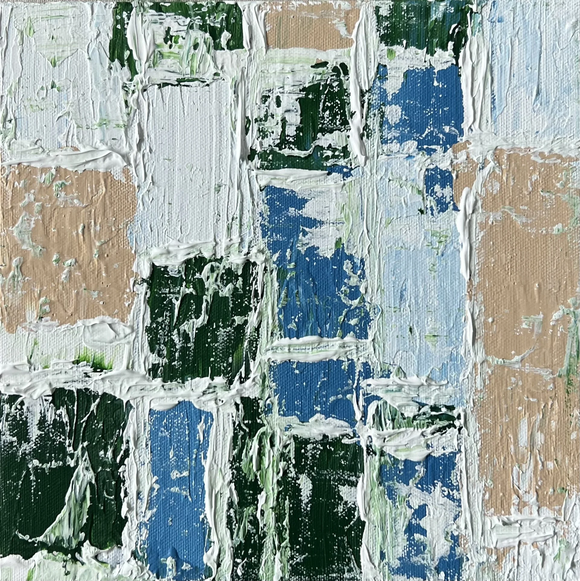 "play iCal" - 10"x10" - acrylic on canvas