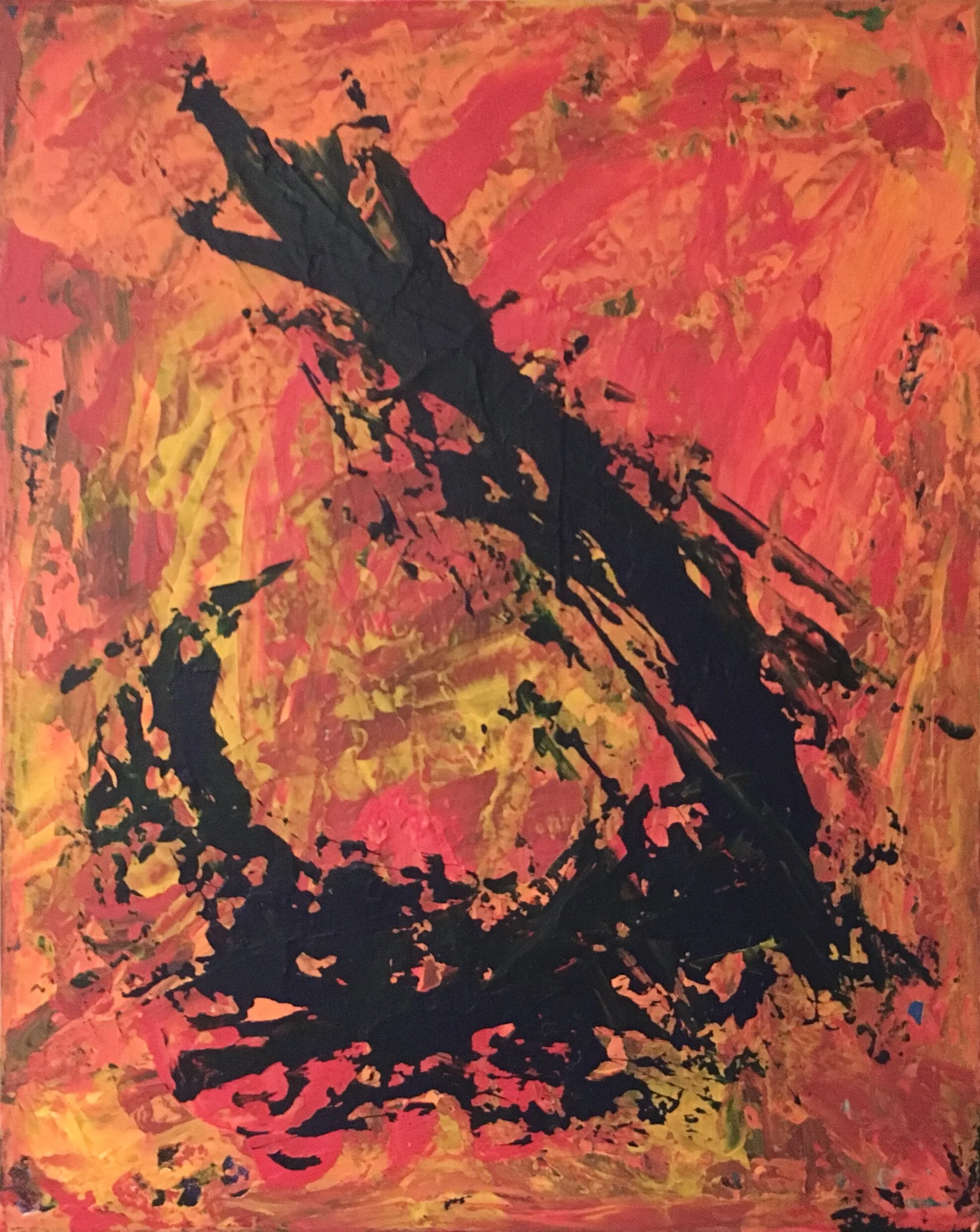 "jy" - 36"x24" - acrylic on canvas