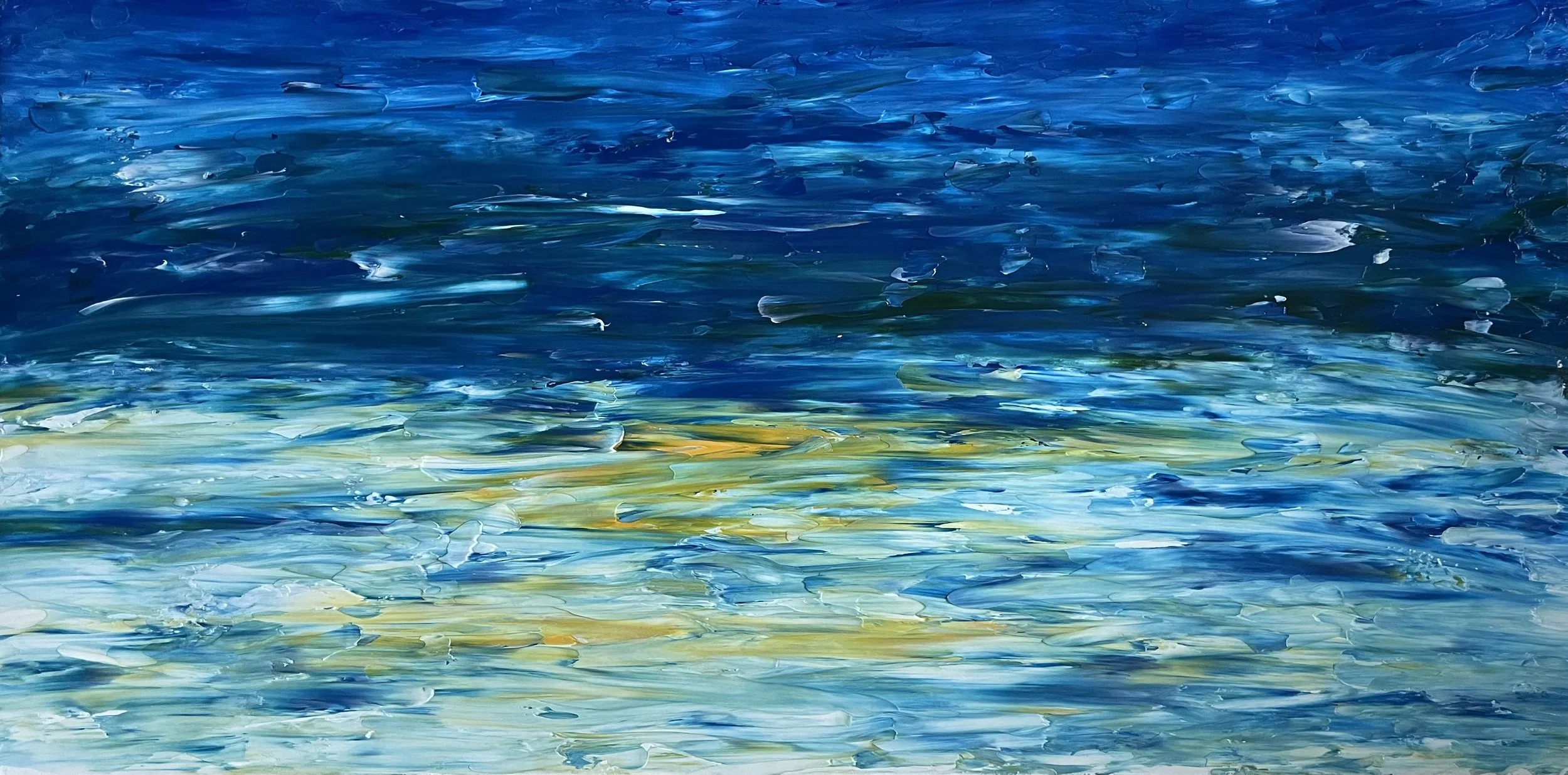 "kerry" - 24"x48" - acrylic and molding paste on canvas