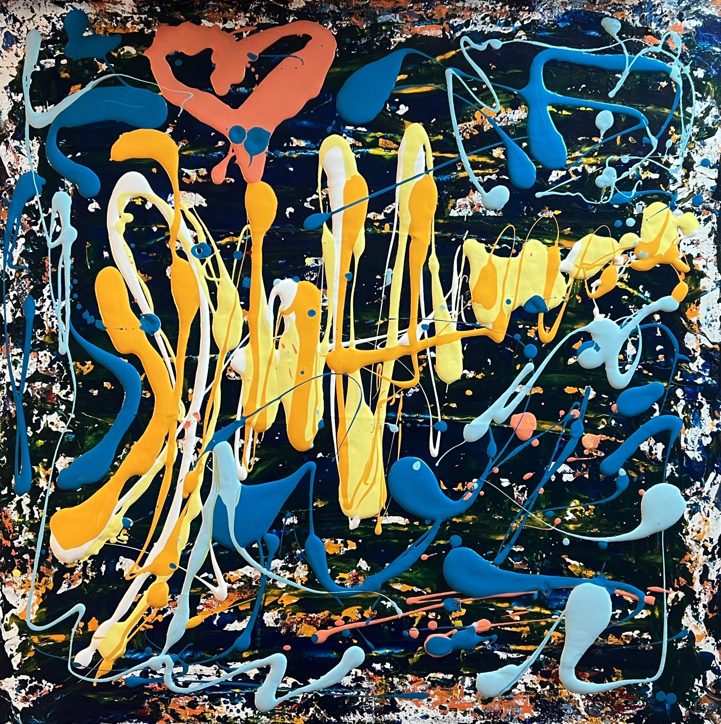 "Anne" - 36"x36" - acrylic on canvas