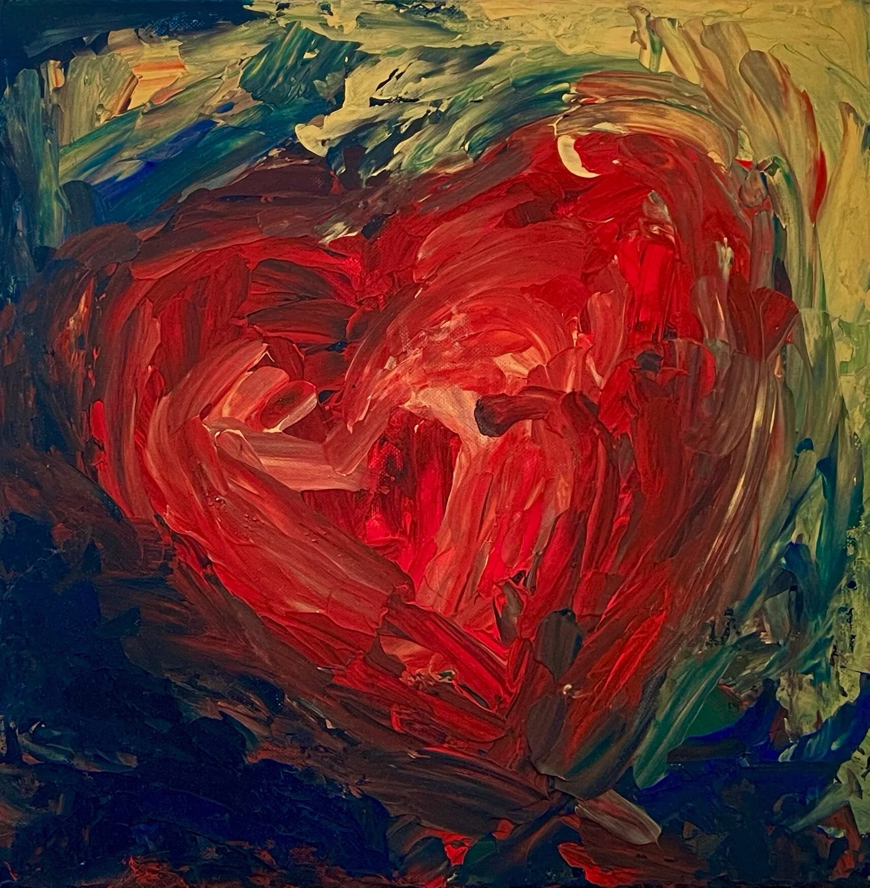 "karen" - 16"x16" - acrylic on canvas