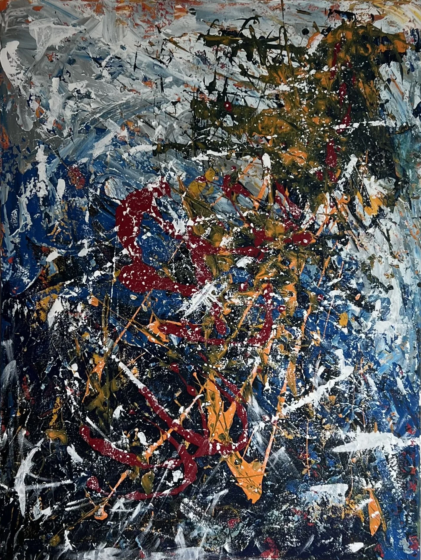 "gina" 40in x 30in, acrylic on canvas