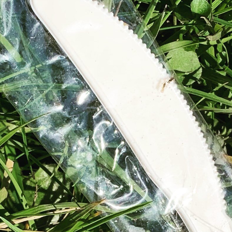 Self portrait: sealed knife #plasticpollution #plasticplanet #anthropocene