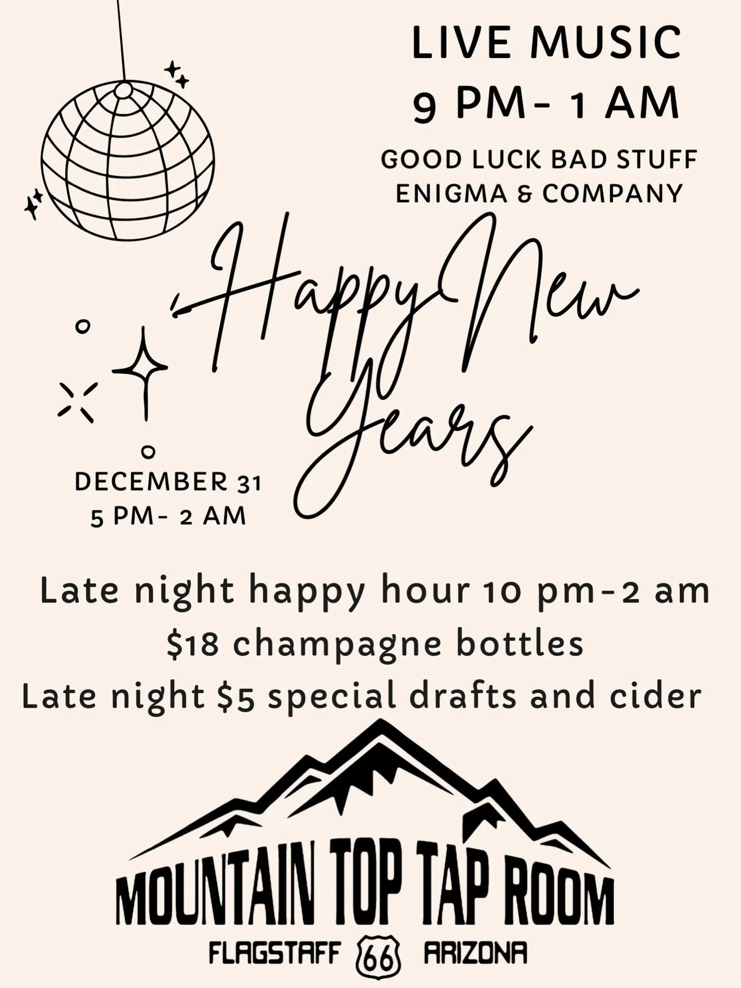 See you tomorrow to ring in the New Year with us! Live music you won&rsquo;t want to miss and great drink specials you will want to drink! 🍻🥂🍾 see you there🥳 #mttr #21+ #happynewyears #livemusic