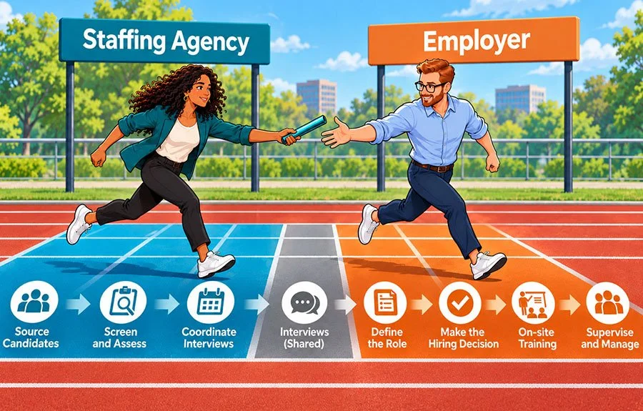 What Does a Staffing Agency Do for Employers—and What Do You Still Handle?