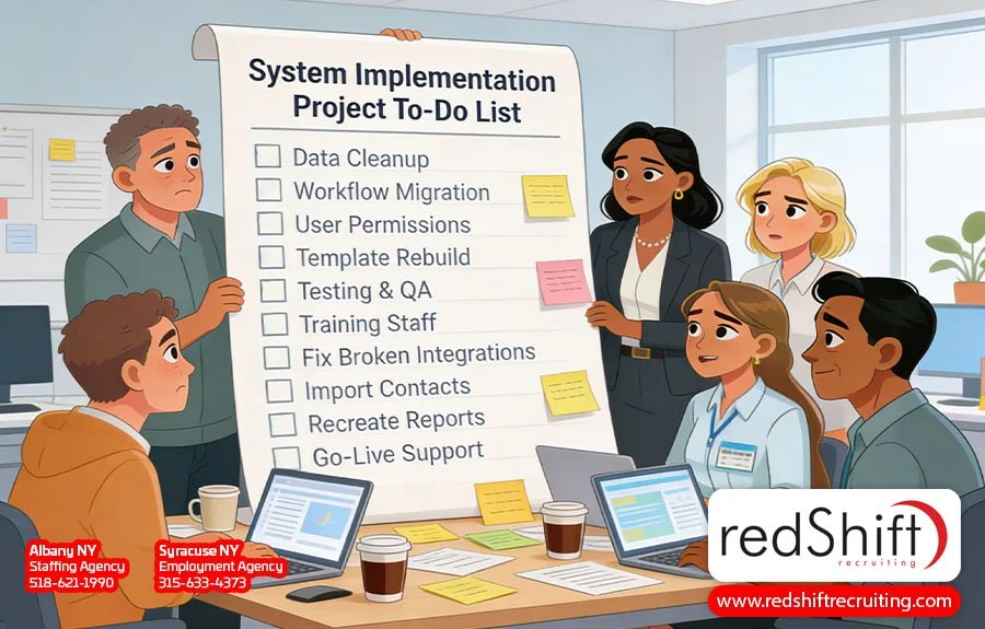 successful system implementation process to implement new systems and business processes