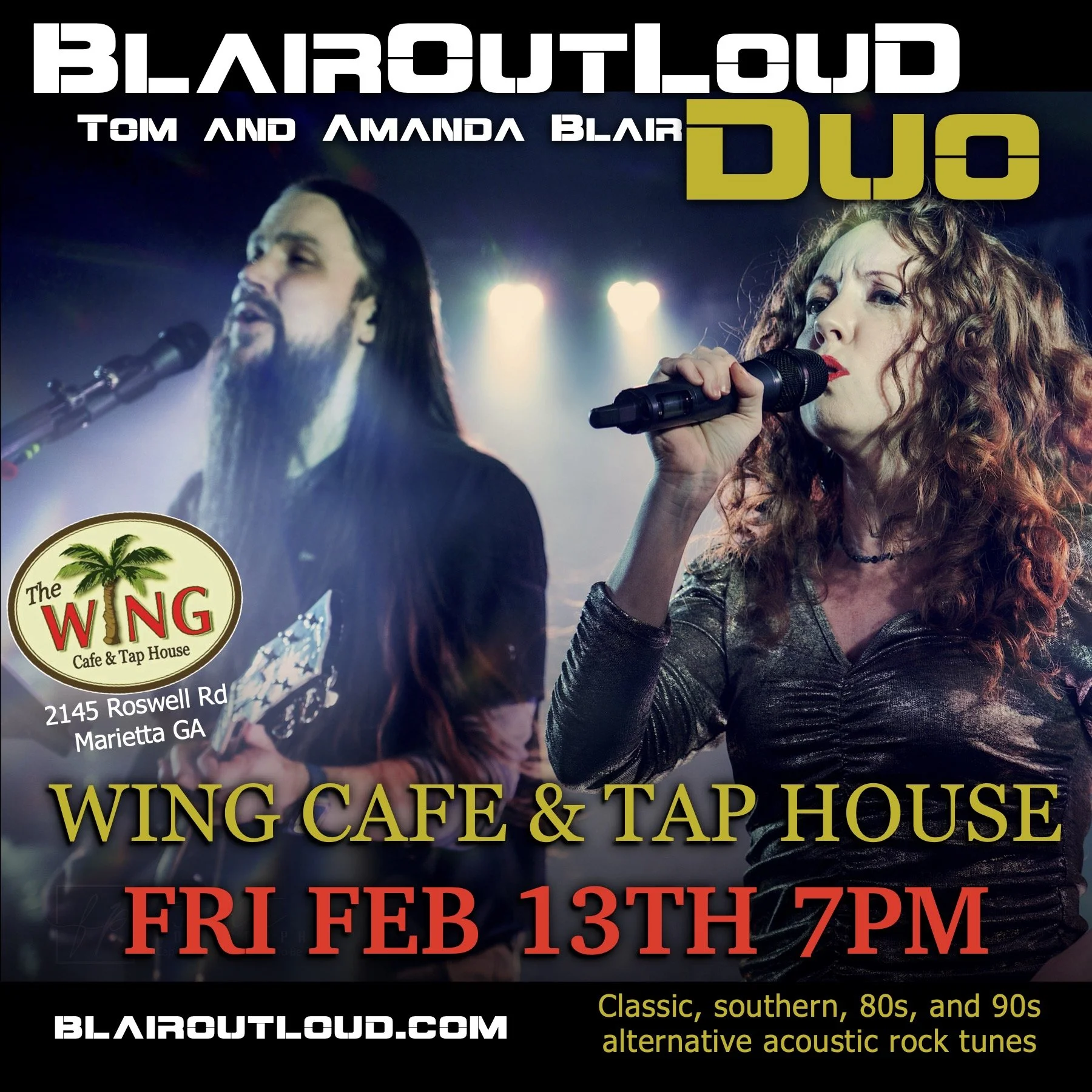 BlairOutLoud DUO at The Wing Cafe &amp; Tap House 