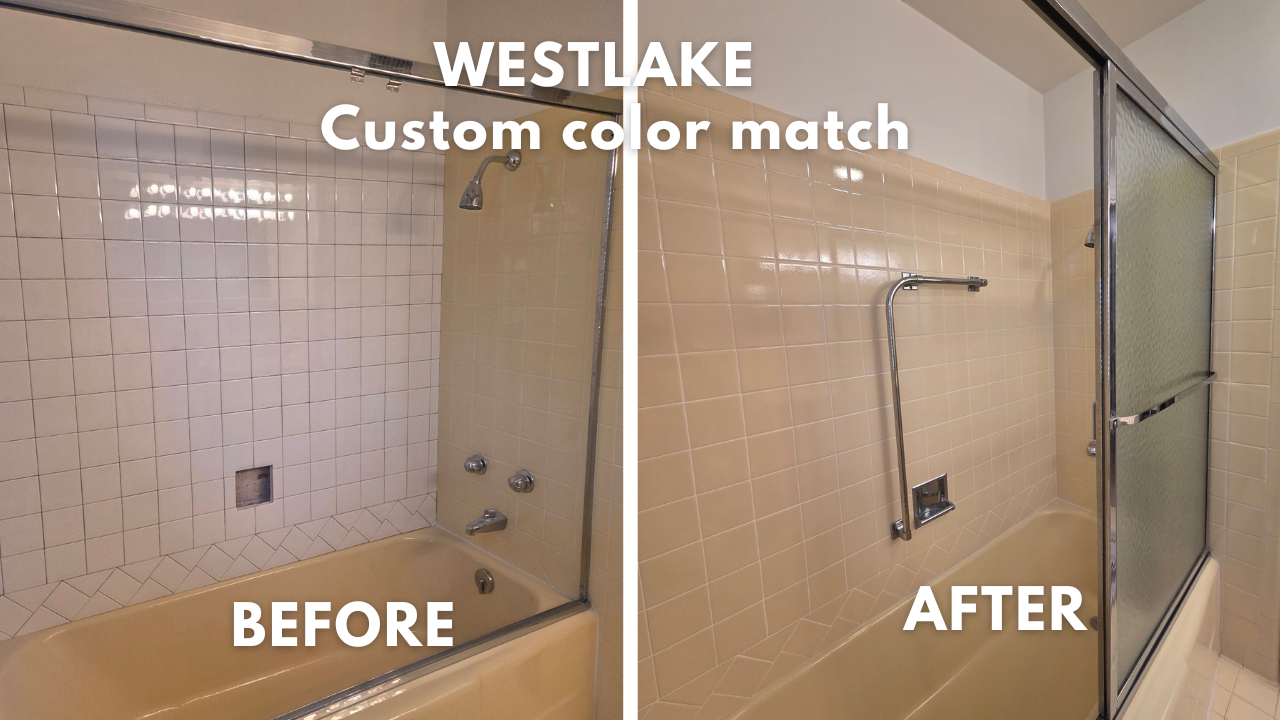 Vintage tile restoration custom color match