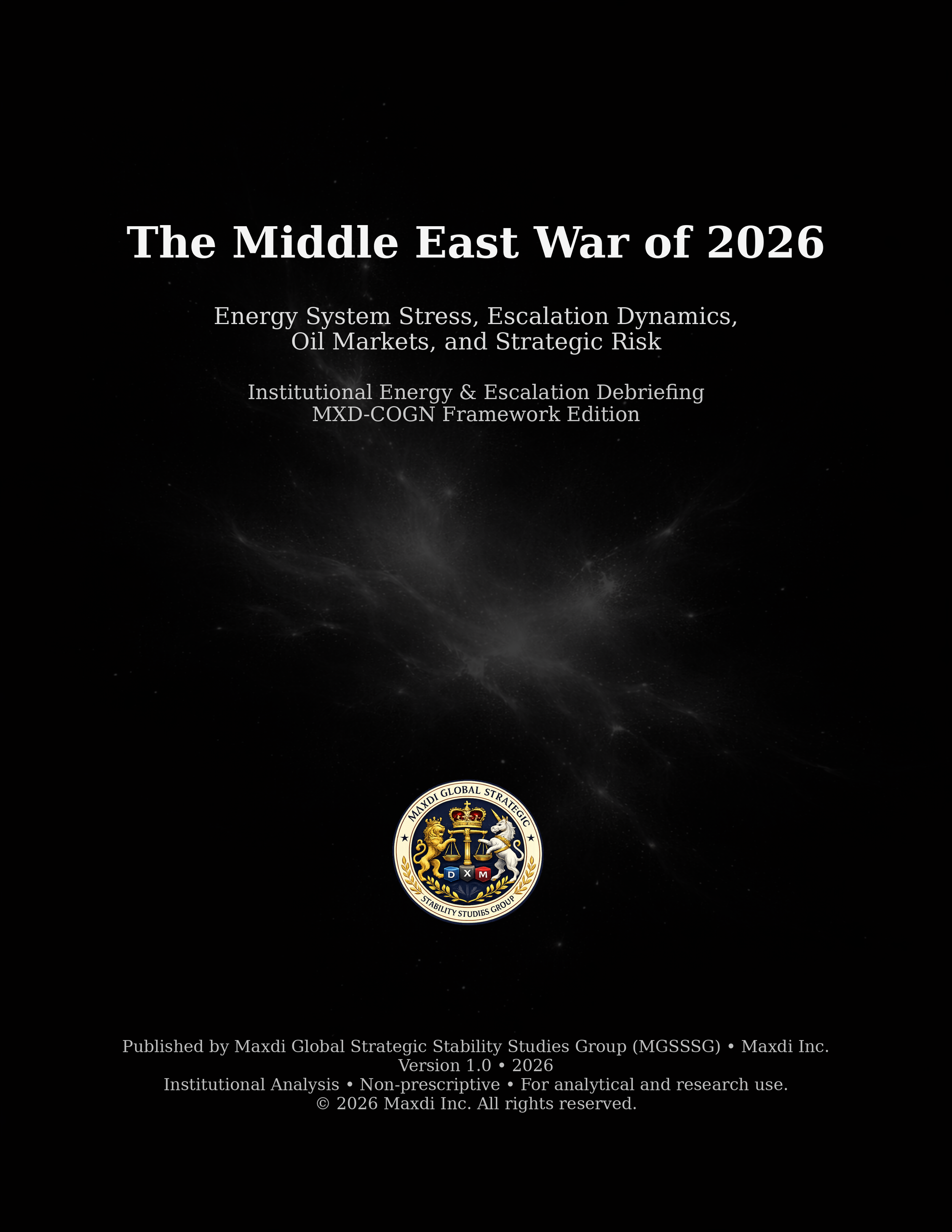 The Middle East War of 2026: A Coherence Stress Event in the Global Energy System