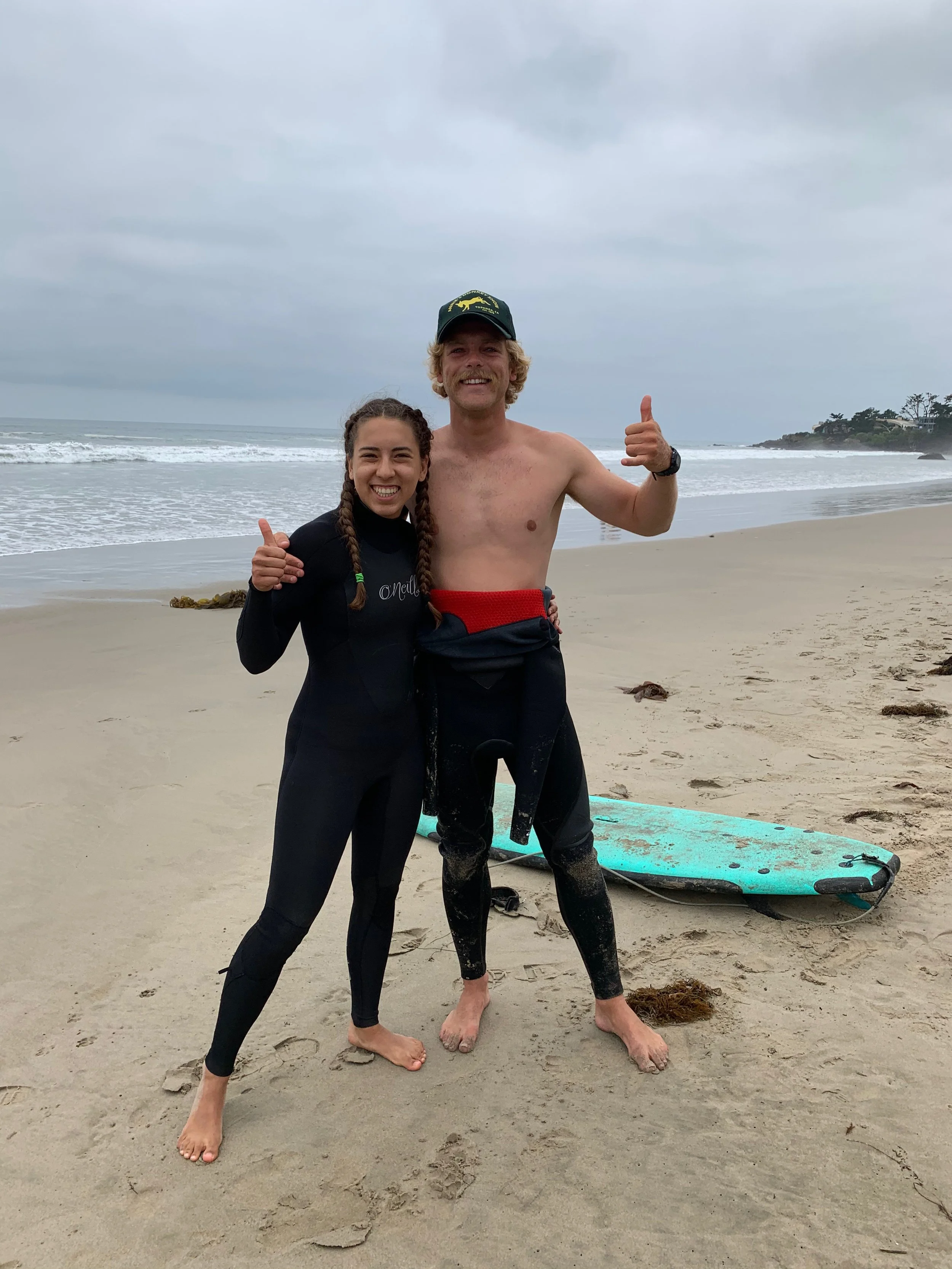 HenFish and Student stoked on their surf session