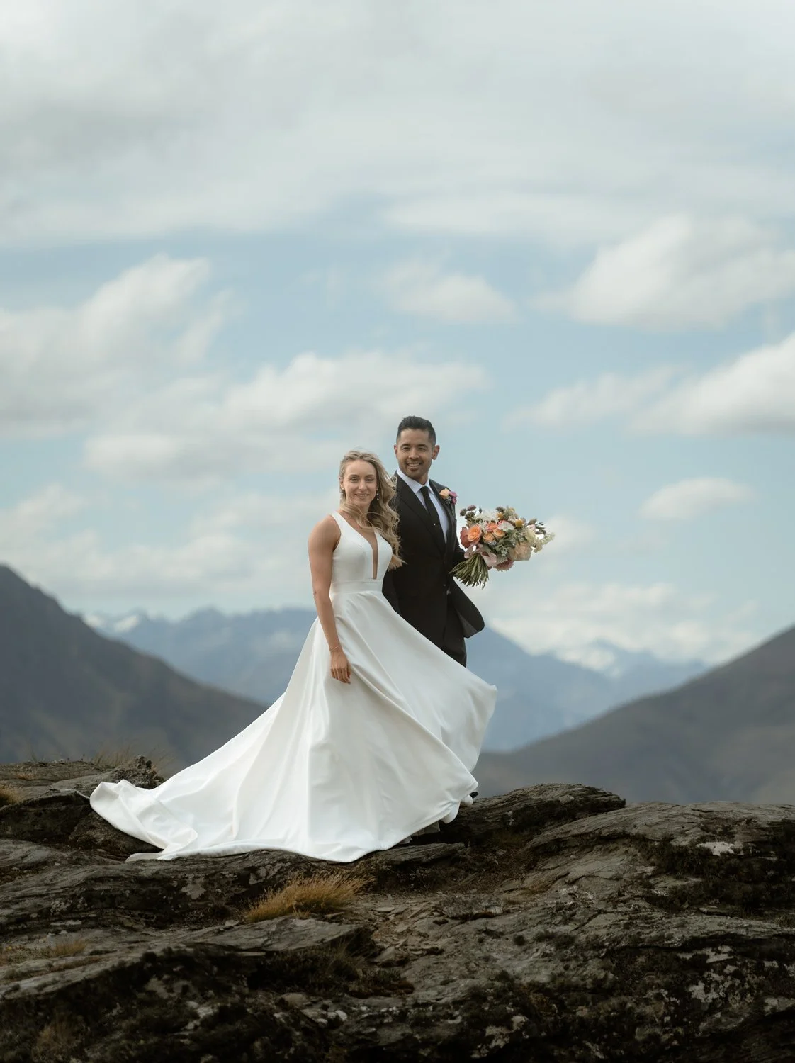Cecil Peak elopement couple