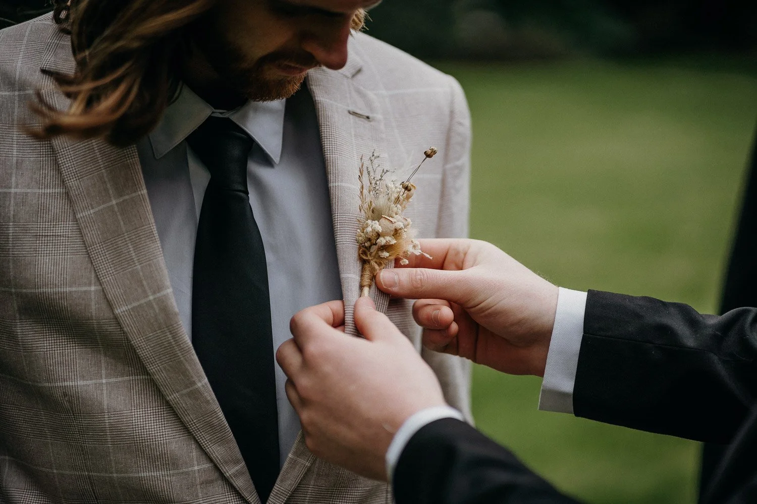 Groom button hole Christchurch