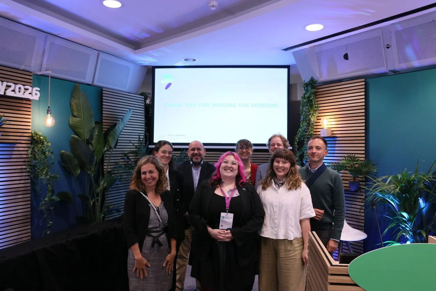 Bianca Bittencourt with the speakers and organisers of the EUSEW policy session at the European Commission