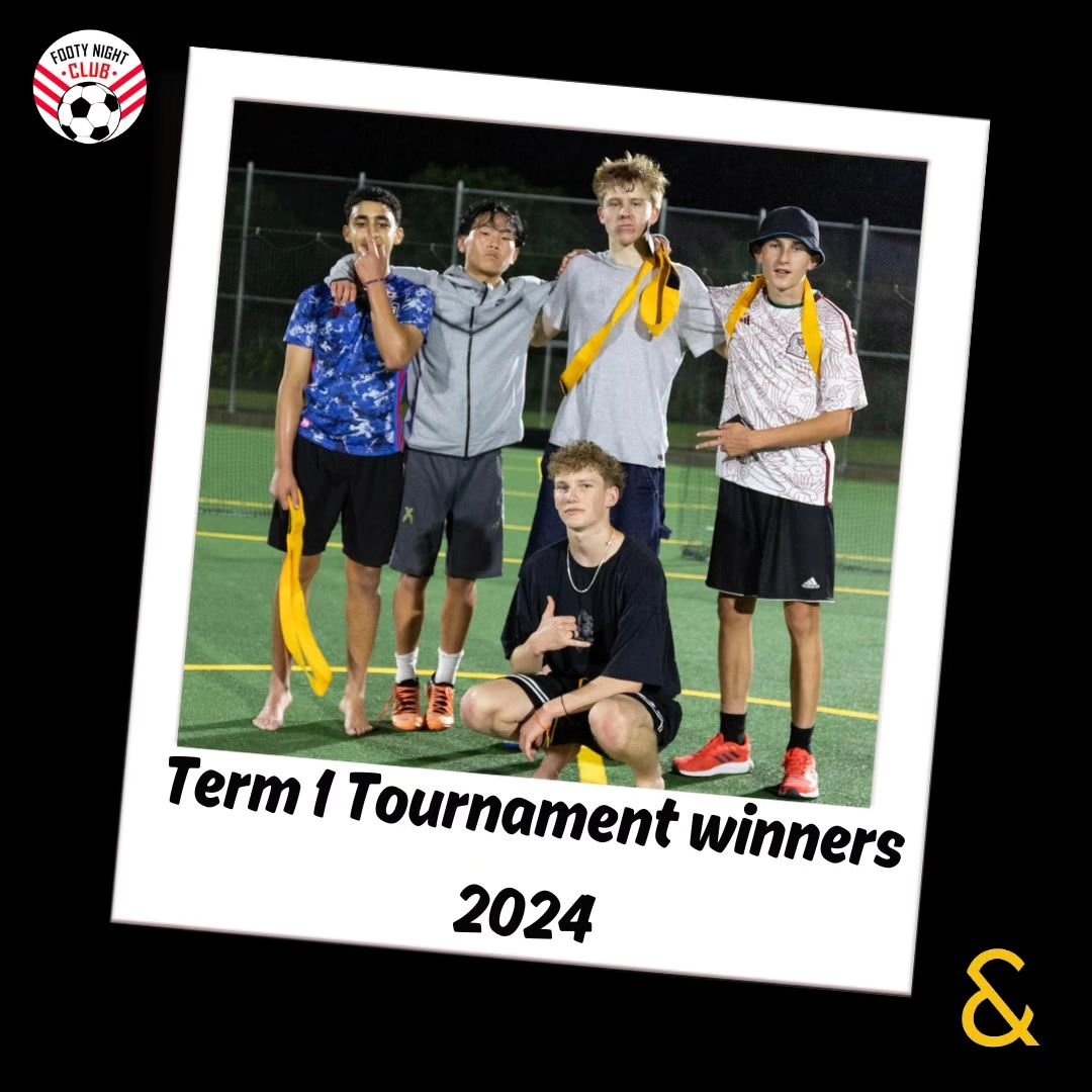 Congrats to our tournament winners for term 1 of 2024 🎉 
We still have 1 more week of footy before our break and have exciting news for this week!